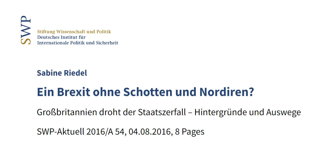 S. Riedel 2016 2 Brexit Schotten Nordiren